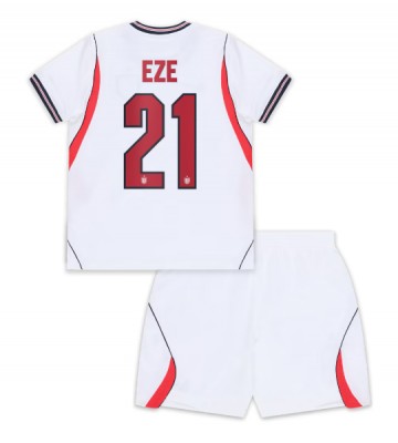England Eberechi Eze #21 Replika Hemmatröja Barn VM 2026 Kortärmad (+ Korta byxor)
